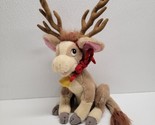 Annabelle&#39;s Wish Vintage 1997 Reindeer 12&quot; Plush Stuffed Cow Calf Christmas - $54.35