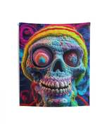 Crochet Skull Halloween Scary Horror Design - Indoor Wall Tapestries - $41.18+