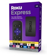 Roku Express HD Streaming Media Player with High Speed HDMI Cable - Black - $34.17 CAD