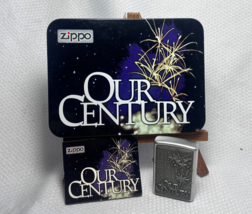 1999 Zippo Our Century Cigarette Lighter In Tin With COA Bradford PA USA - £79.20 GBP