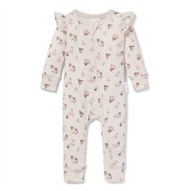 Aster &amp; Oak infant berry zip romper in Ivory - size 0-3M - £29.66 GBP