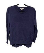 Vineyard Vines Womens Navy Blue Crew Neck Pullover Textured Whale Sweate... - $34.65