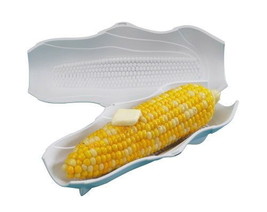 Nordic Ware Four Piece Corn Butter Boats/Corn on the Cob Serving Dishes - White - £10.32 GBP