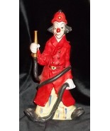 Vintage Fireman Clown Seymour Mann Porcelain Clown Collectible 70s Firef... - €13,02 EUR