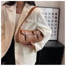 JIAERDI Vintage Solid Handbags Women 2023 Hot Girls PU Leather Brown Y2k Bags Fe - £60.53 GBP