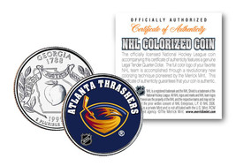 Atlanta Thrashers Nhl Hockey Georgia Statehood Quarter Us Colorize Coin Licensed - £6.73 GBP