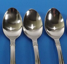 Oneida Memphis Stainless Set of 6 Teaspoons Flower & Outline-3 Sets Available - $15.02