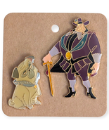 Pocahontas Vintage Disney Pins: Governor Ratcliffe and Percy the Pug - $129.90