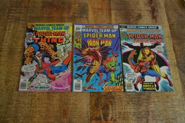 Marvel Team-Up #47 48 49 Comic Book Lot of 3 Spider-Man Thing Iron Man FN 6.0 - £15.28 GBP