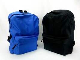 Northridge Pocket Backpack ~ 600D Polyester ~ Choice of Black or Blue ~ ... - $16.95