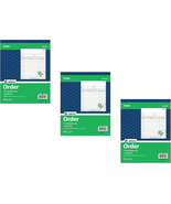 Order Book, 2-Part, Carbonless, White/Canary, 8-3/8 X 10-11/16 Inches 3 ... - €43,45 EUR