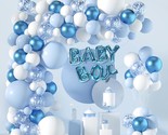 Blue And White Balloon Arch Garland Kit-121 Pcs 5+12+18 Inch Blue White ... - $25.99