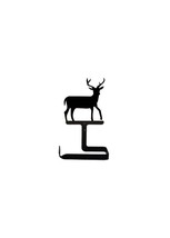 Wrought Iron Toilet Paper Tissue Holder Deer Home Bathroom Wall Decor Ac... - $19.34