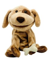 Gund Playful Puppets No Bones About It Dog Tan Hand Puppet 319552 Very Rare - £36.13 GBP