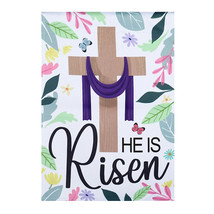 He is Risen Easter Garden Flag - 2 Sided Message, 12.5&quot; x 18&quot; - £14.34 GBP