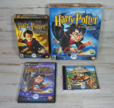 Lot 4 Vtg Harry Potter PC Games Quidditch Chamber Sorcerers Philosophers Stone - £37.38 GBP