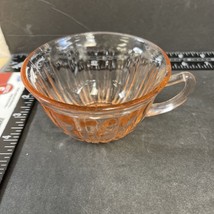 Fortune Glass Depression Era Pink Tea Cup - £6.05 GBP