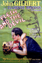 Greta Garbo and John Gilbert and Lars Hanson in Flesh and the Devil 16x20 Canvas - £55.81 GBP
