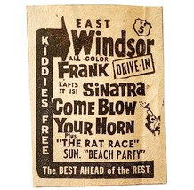 1963 E Windsor Drive In Sinatra Come Blow Your Horn Movie Advertisement ... - $380.53 MXN