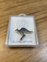 NEW Vintage Australian Opal Kangaroo Brooch Pin Estate Jewelry Find KG JD - $14.85