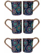Pure Copper Handmade Outer Hand Painted Art Work Wine, Straight Mug - Cu... - $131.29 CAD