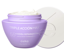 Esika Triple Accion Max 55+ Hydra Nourishing Face Cream for Wrinkles, Elasticity - £20.48 GBP