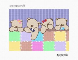 Pepita Needlepoint Canvas: Uni Bears Small, 10&quot; x 7&quot; - £39.15 GBP+