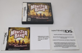 Monster Band Nintendo DS Case & Manual & Inserts ONLY 2009 Rare Vintage - $34.64
