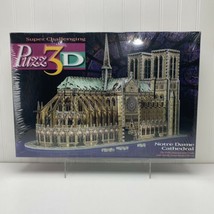 NEW Notre Dame Cathedral Puzz 3D Puzzle Milton Bradley 952 Pieces Sealed... - $39.99
