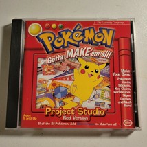 Pokemon Project Studio CD Red Version Gotta Make em all 1999 Vintage - £5.50 GBP