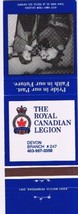 Ontario Matchbook Cover Devon Royal Canadian Legion Branch 247 Bullhorn - $0.98