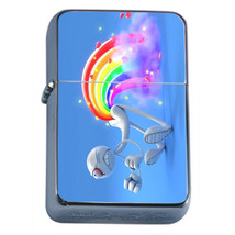 Crazy Rainbow Fart Em1 Flip Top Oil Lighter Wind Resistant - £11.63 GBP