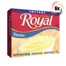 6x Packs Royal Vanilla Instant Pudding Filling | 4 Servings Per Pack | 1... - $15.03