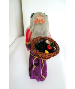 1991 Byers Choice 12&quot; Santa Father Christmas w/ Basket - £30.55 GBP