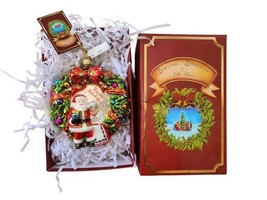 New Neiman Marcus Christmas Celebration John Huras MR MRS Santa Wreath O... - $53.46