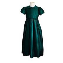 Strasburg Dress Silk Emerald With Pearls Girls size 10 Formal Special Occasion - £75.01 GBP