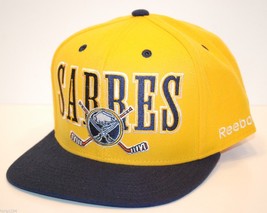 Buffalo Sabres Reebok NF94Z NHL Cross Stick Logo Snapback Hockey Cap Hat - £17.17 GBP