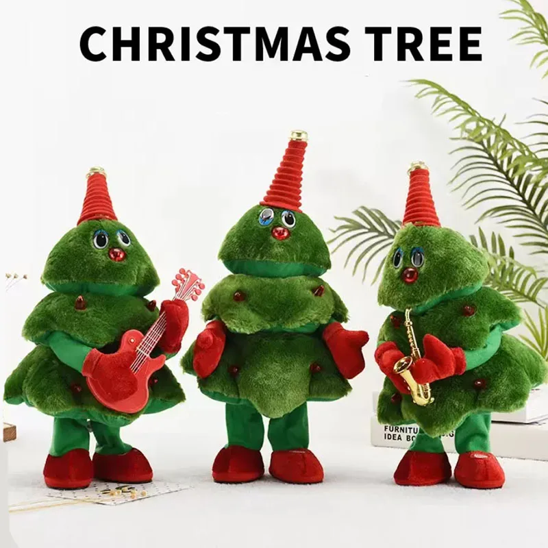 Christmas Tree Singing Dancing Toys Santa Claus Baby Musical Toy Dancing - £23.51 GBP+