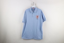 Vtg 80s 90s Mens XL Spell Out Maumee Ohio Firefighters 1838 EMT Polo Shi... - $24.70
