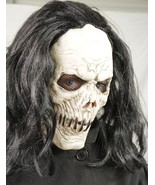 Scary Sadistic Creepy Mask with Hair for Skull Skeleton Halloween Adult ... - $27.42 CAD