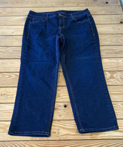 Lane Bryant Women’s Crop Genius fit Jeans size 16 Blue G2 - £15.47 GBP