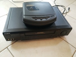 Sony VHS HiFi Video Cassette Recorder VCR w/ Ambico Rewinder 2-way SLV-777HF - £59.69 GBP