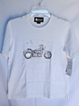 Christine Alexander shirt cotton spandex shirt size small Aurora motorcycle - $759.65 MXN