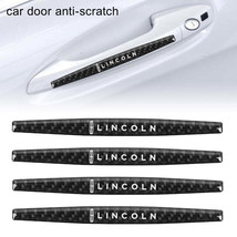Brand New 4PCS Lincoln Real Carbon Fiber Anti Scratch Badge Car Door Handle Cove - $20.00
