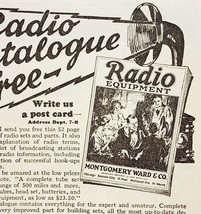 1923 Montgomery Ward Radio Catalogue Advertisement Ephemera 6.25 x 4.5&quot; - $19.99