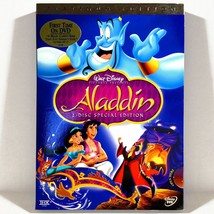 Walt Disney&#39;s - Aladdin (2-Disc DVD, 1992, Platinum Ed) w/ Slip ! - £7.57 GBP