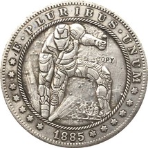 Hobo Nickel 1885-CC Usa Morgan Dollar Coin Copy Type 122 - £7.16 GBP