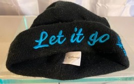 Disney Frozen Children's Winter Hat Beanie One Size "Let It Go" Black Pre-Owned - $12.86