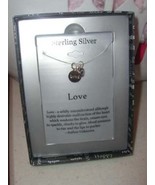18&quot; Sterling Silver Chain 14K Gold 3 Pc Love Heart Gem Charms Necklace $... - £18.77 GBP