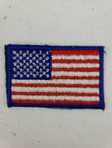 Vtg American Flag USA Red White Blue Border 2.5&quot; Patch BSA Boy Scouts of America - £4.77 GBP
